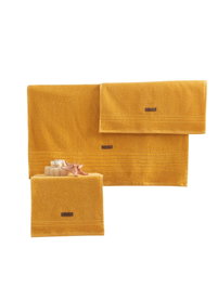 Mijölnir Wellness - Juego de toallas de algodón amarillo (3 piezas)